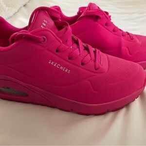 Skechers Pink Chunky Sneakers with Air Cushioning